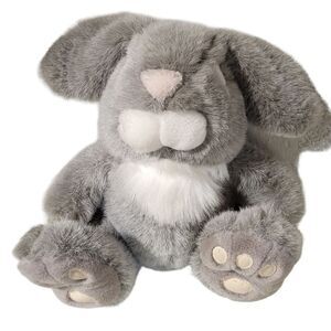 Playful Pals Plush Toy Bunny Mervyns Vintage Authentic Stuffed Gray Rabbit